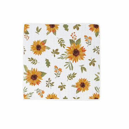 VivaStyle Sunflower Fields Kitchen Gift Set Quick Dry, 1pc Towel and 2 | Plow & Hearth