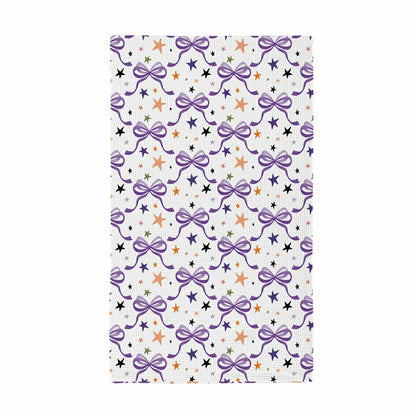 Haunted House Cats and Bows Quick Dry Kitchen Towel, Pet, 30"L x 18"W | Plow & Hearth