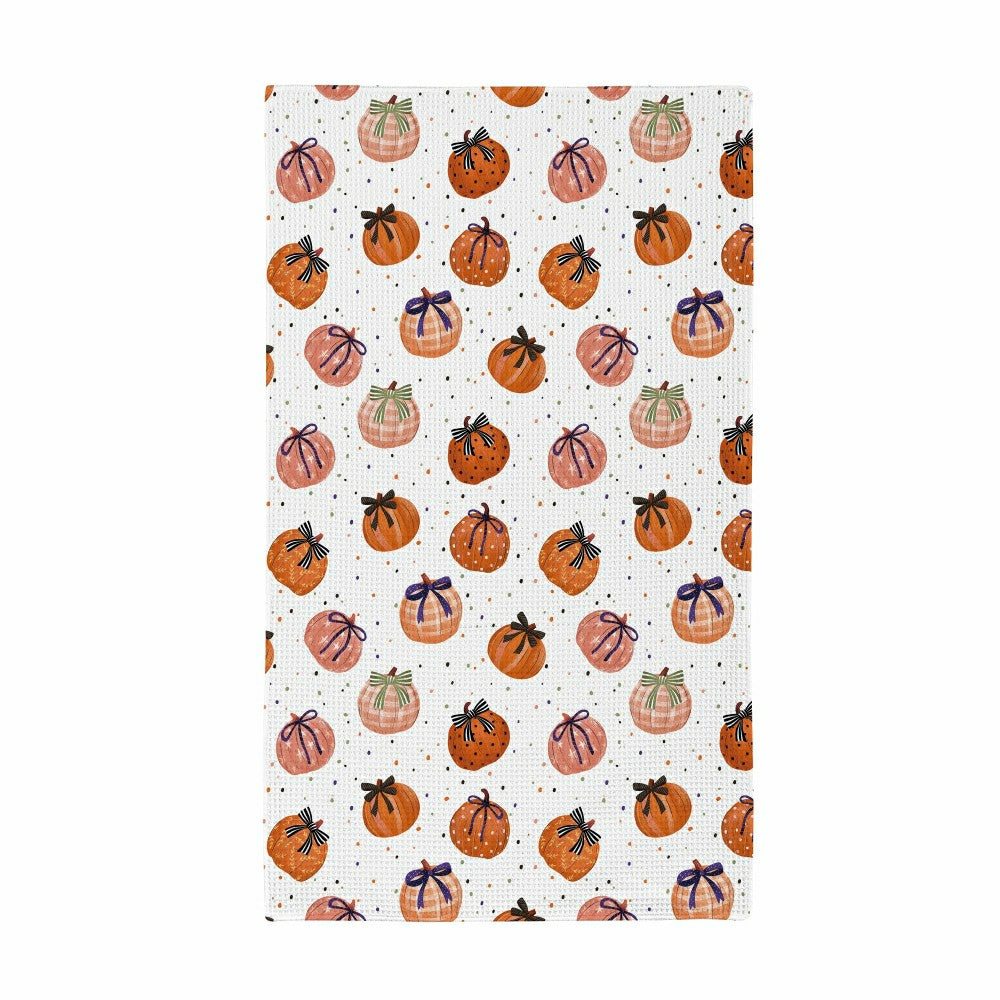 Haunted House Witch Hat Quick Dry Kitchen Towel, Pumpkin, 30"L x 18"W | Plow & Hearth