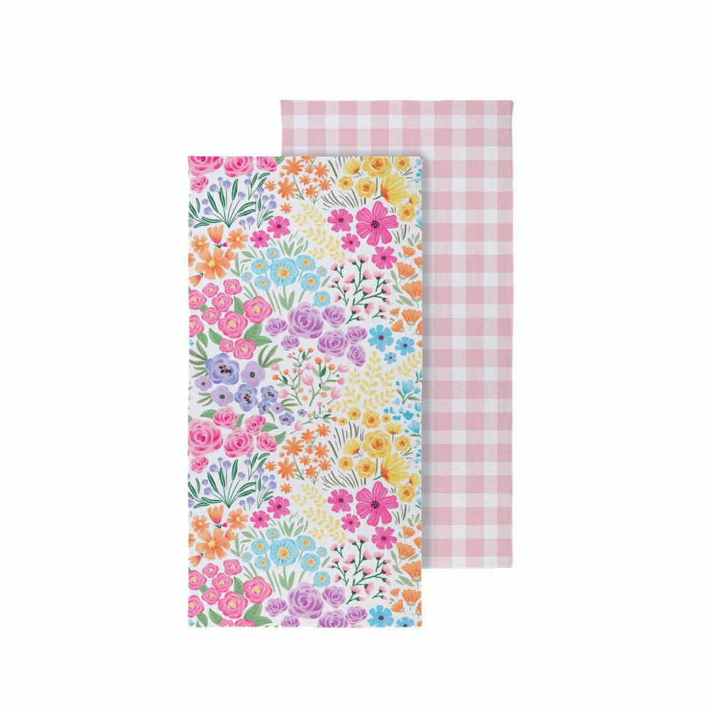 Hop Into Spring Towel, Quick Dry Waffle Weave w/ Matching Carrying Cas | Plow & Hearth