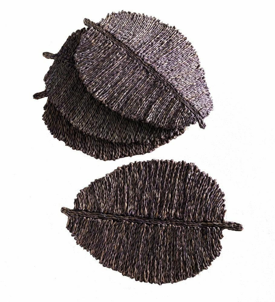 Leaf Placemats Set of 4 Blue | Plow & Hearth