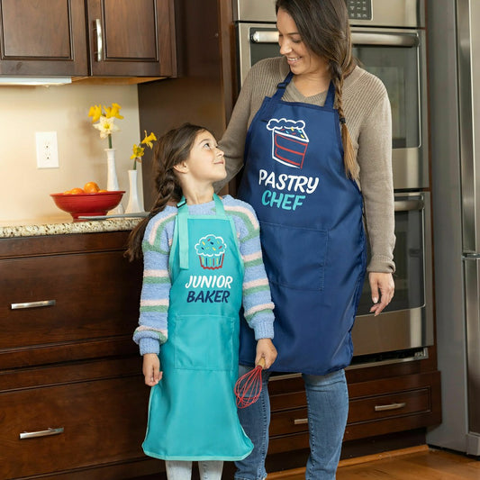 Mommy and Me Aprons, Set of 2, Pastry Chef & Junior Baker | Plow & Hearth