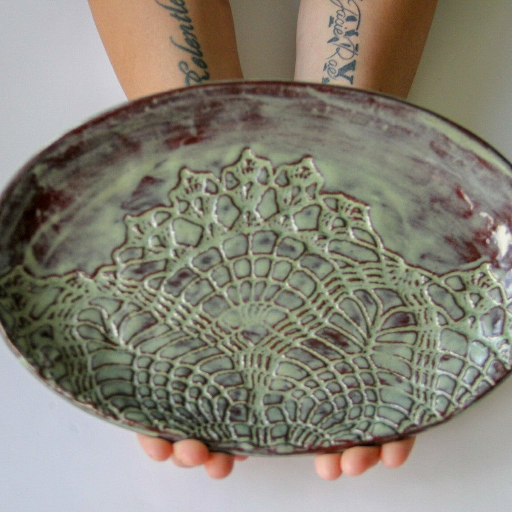 Ceramic Oval Platter | Plow & Hearth