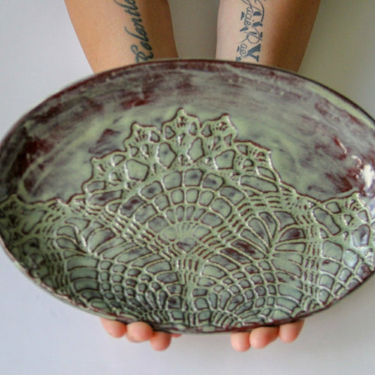Ceramic Oval Platter | Plow & Hearth