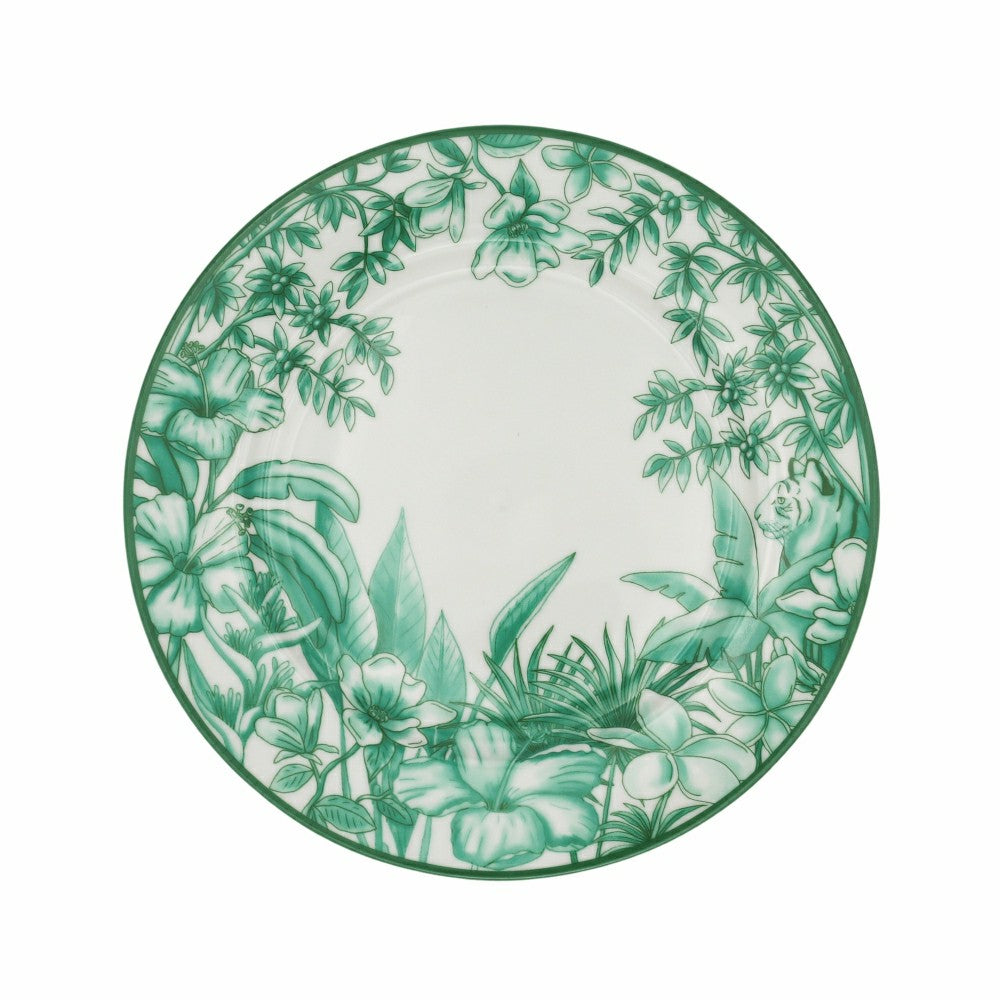 Monsoon Verdant Starter Plate - Set of 4 (+1 Bonus Plate) | Plow & Hearth