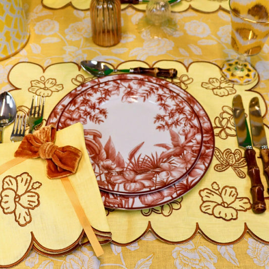 Sepia Estate Starter Plate - Set of 4 (+1 Bonus Plate) | Plow & Hearth