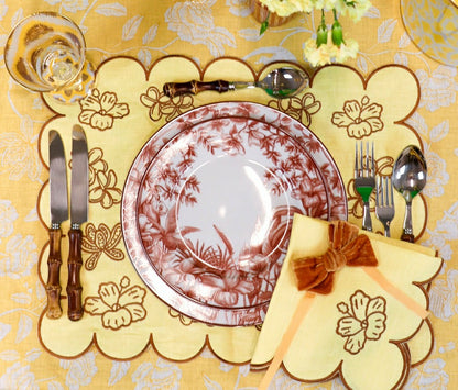 Sepia Estate Dinner Plate - Set of 4 (+1 Bonus Plate) | Plow & Hearth