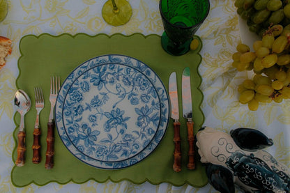 Bombay Blue Dinner Plate - Set of 4 (+1 Bonus Plate) | Plow & Hearth