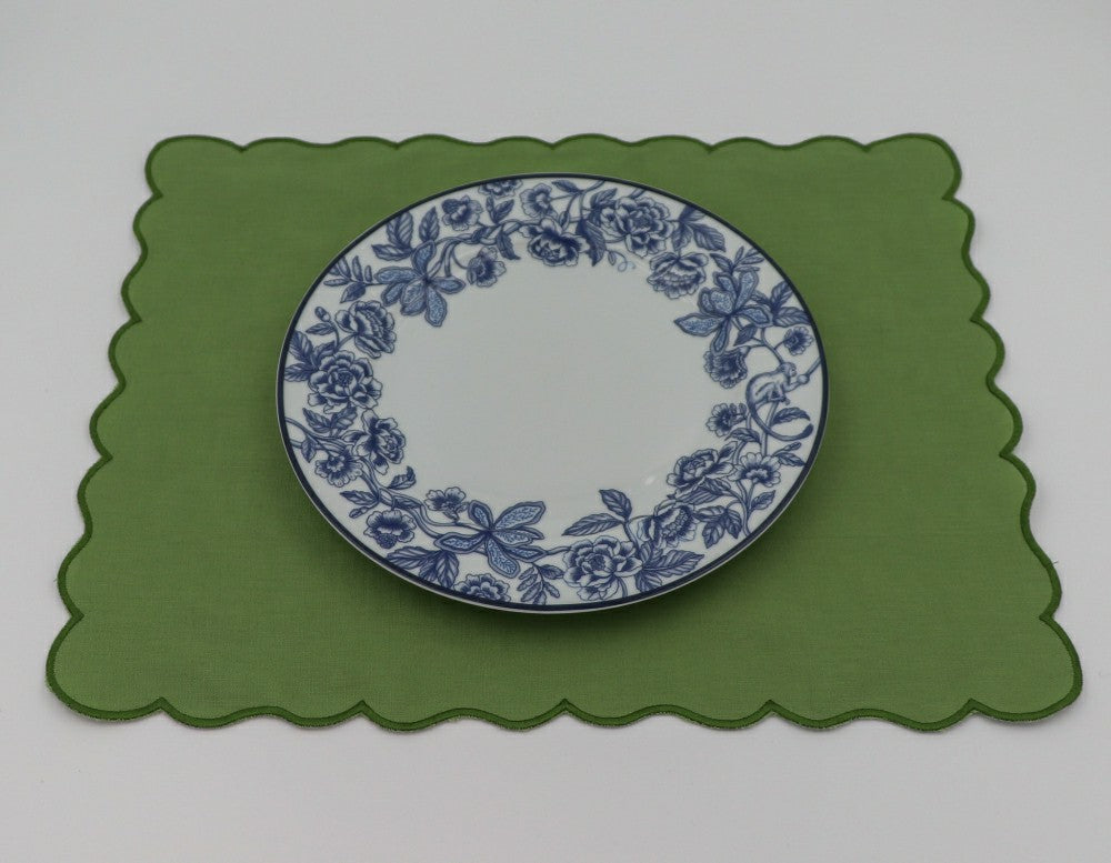 Bombay Blue Dinner Plate - Set of 4 (+1 Bonus Plate) | Plow & Hearth