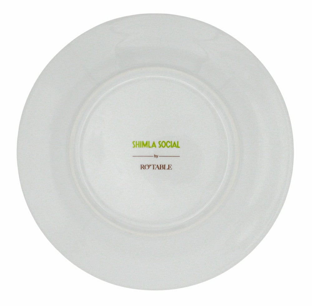 Bombay Blue Dinner Plate - Set of 4 (+1 Bonus Plate) | Plow & Hearth