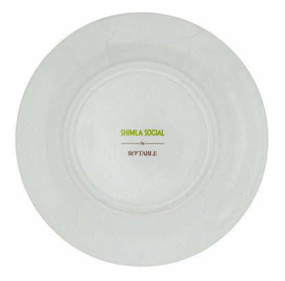 Bombay Blue Dinner Plate - Set of 4 (+1 Bonus Plate) | Plow & Hearth