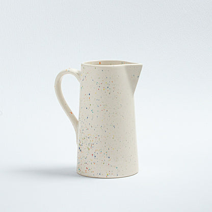 White Stoneware Ceramic Pitcher, 51oz | Plow & Hearth