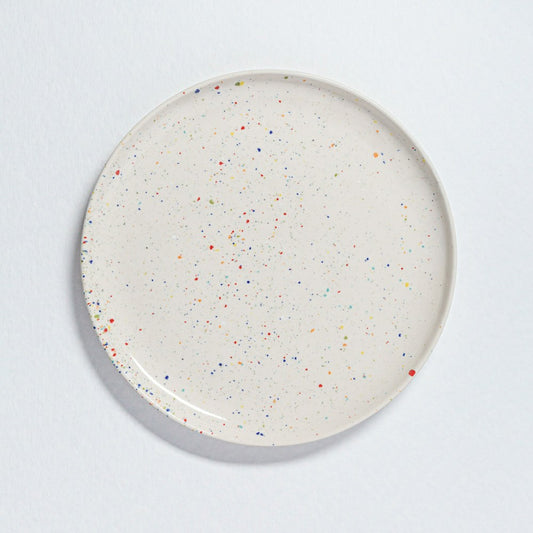 White Stoneware Ceramic Dinner Plates 11", Set of 6 | Plow & Hearth