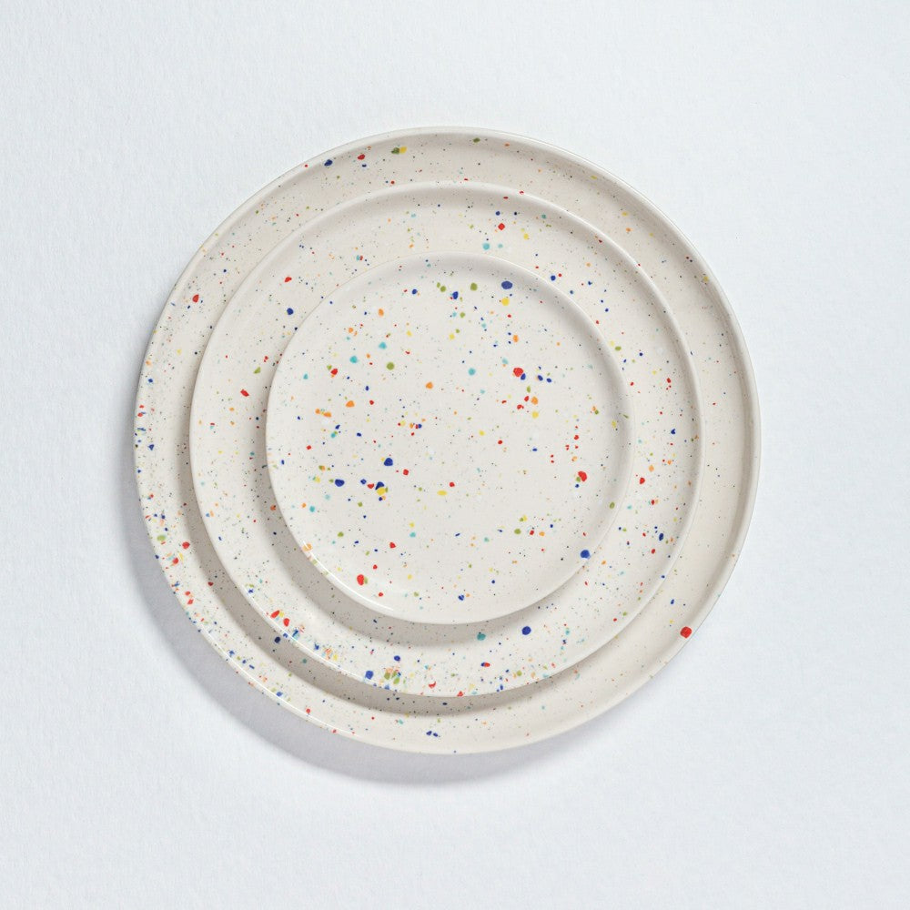 White Stoneware Ceramic Dinner Plates 11", Set of 6 | Plow & Hearth