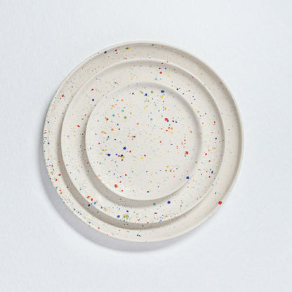 White Stoneware Ceramic Dinner Plates 11", Set of 6 | Plow & Hearth