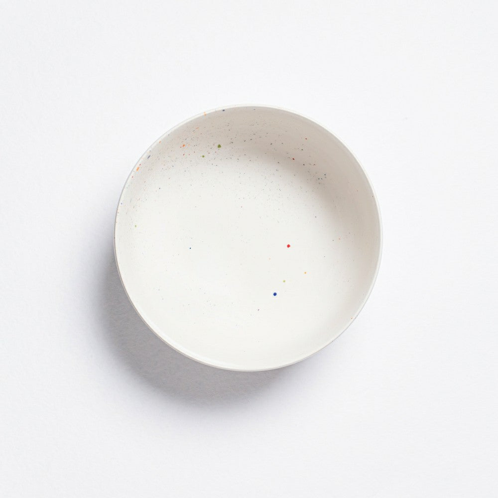 White Stoneware Ceramic Salad Bowl, 10.2" | Plow & Hearth