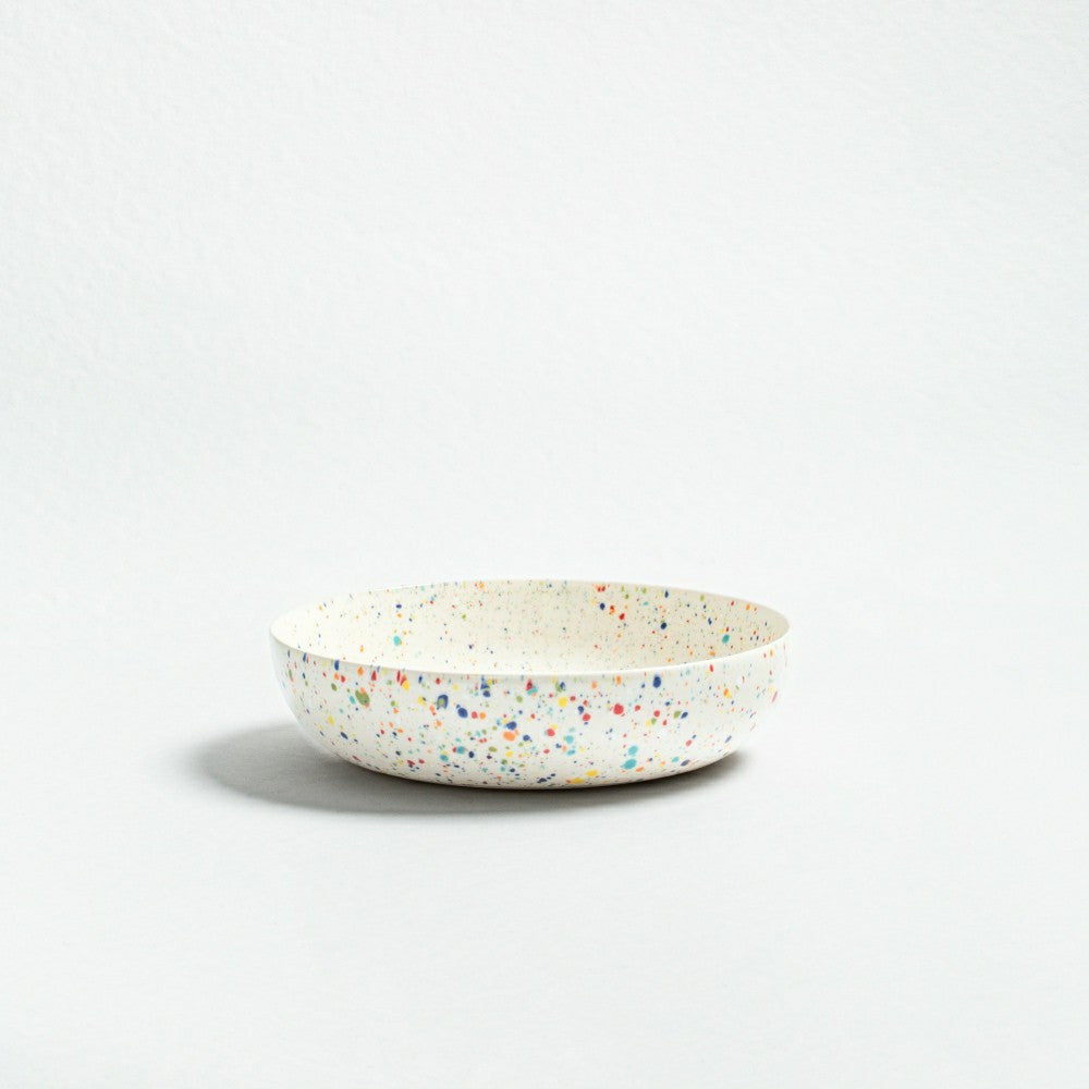 White Stoneware Ceramic Pasta Plates, 8.3", Set of 6 | Plow & Hearth