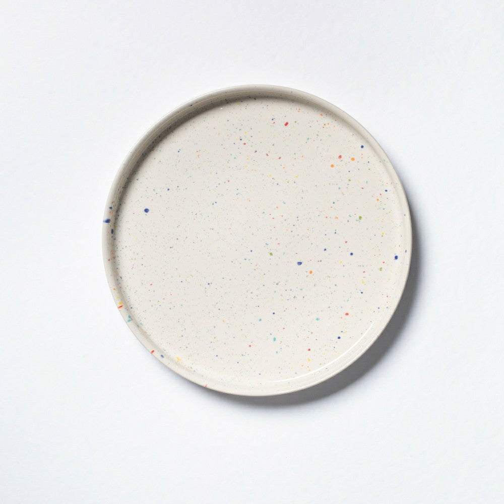 White Stoneware Ceramic Cake Stand, 11" | Plow & Hearth