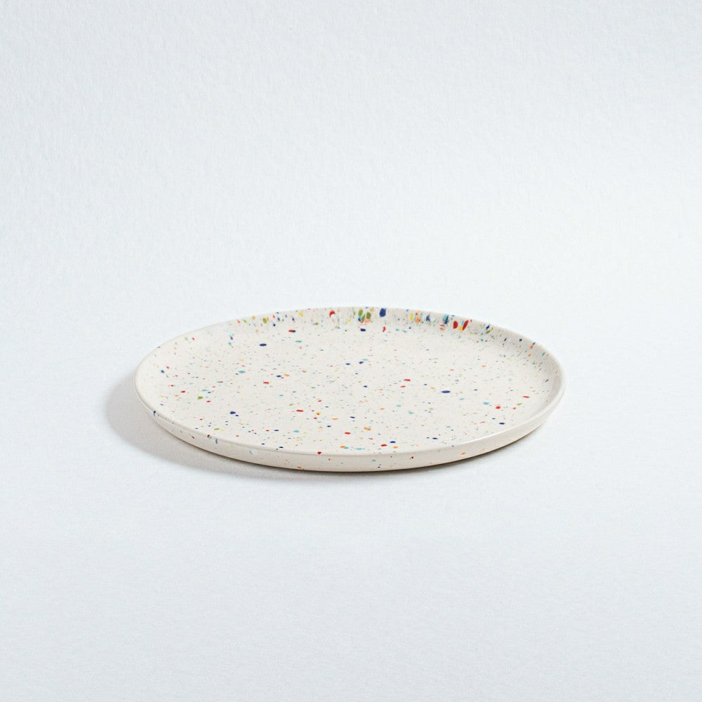 White Stoneware Ceramic Salad Plates, 8.9", Set of 6 | Plow & Hearth