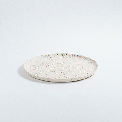 White Stoneware Ceramic Salad Plates, 8.9", Set of 6 | Plow & Hearth