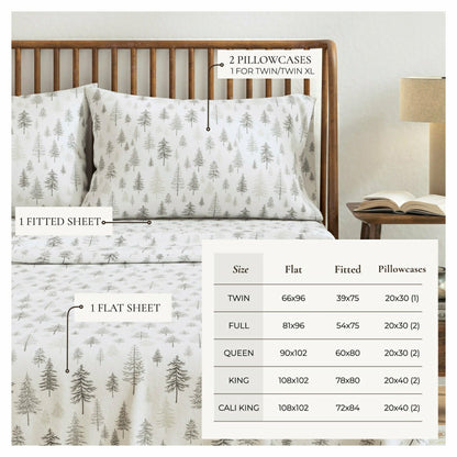 4-Piece Turkish Cotton Flannel Sheet - Stratton Collection | Plow & Hearth