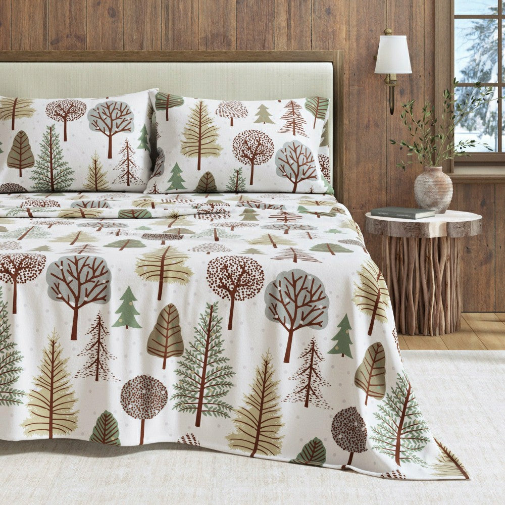 4-Piece Turkish Cotton Flannel Sheet - Stratton Collection | Plow & Hearth