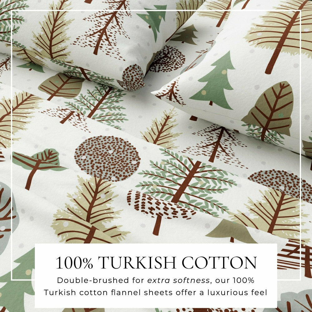 4-Piece Turkish Cotton Flannel Sheet - Stratton Collection | Plow & Hearth
