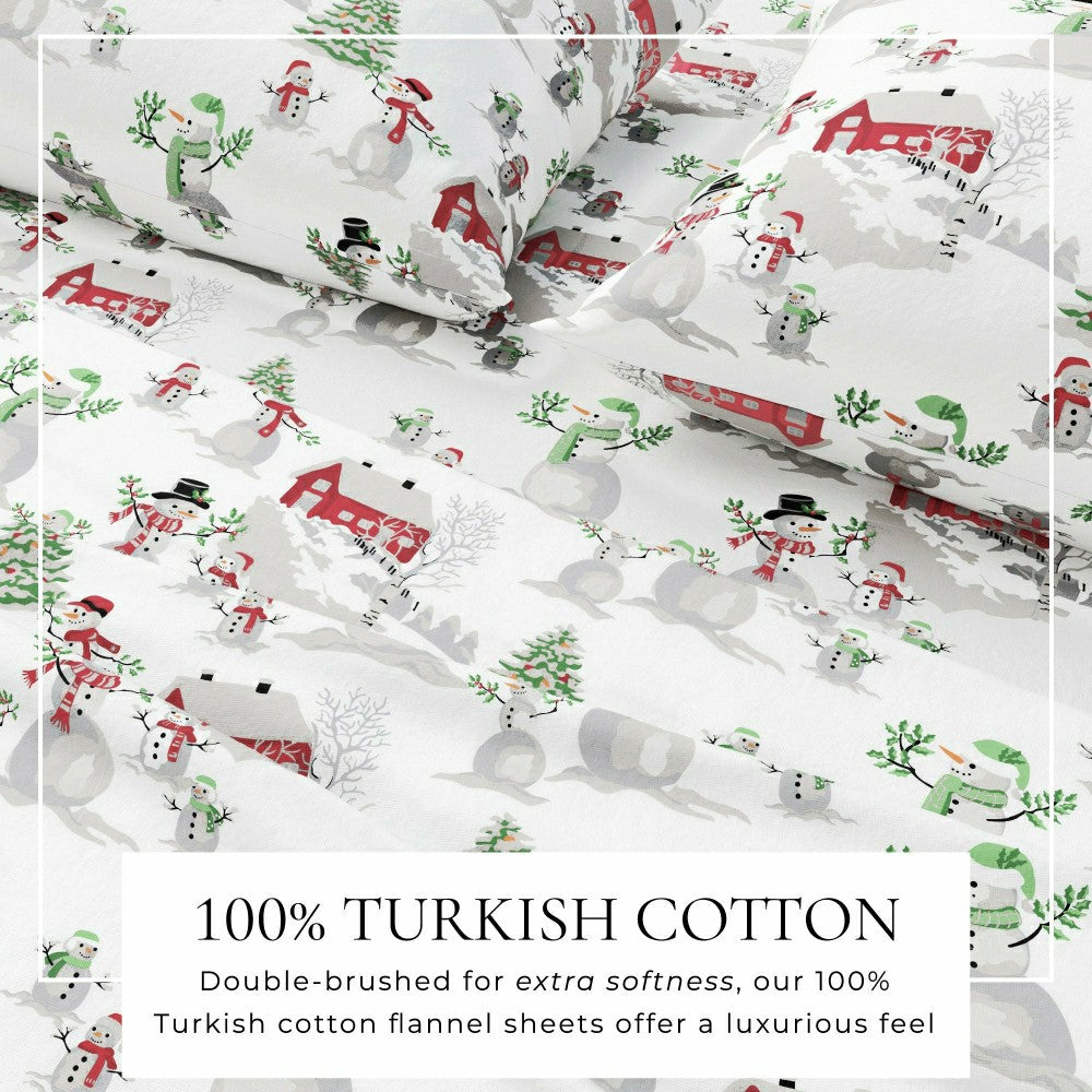 4-Piece Turkish Cotton Flannel Sheet - Stratton Collection | Plow & Hearth