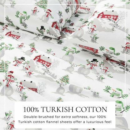 4-Piece Turkish Cotton Flannel Sheet - Stratton Collection | Plow & Hearth