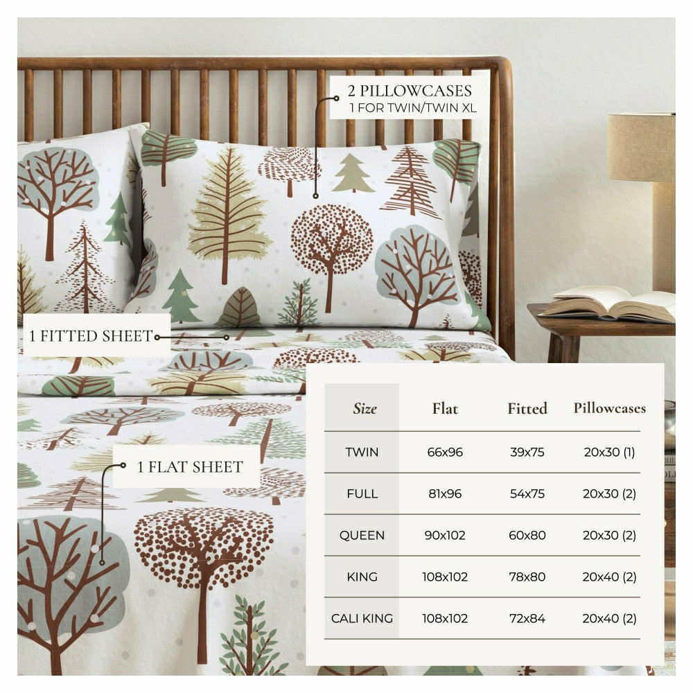 4-Piece Turkish Cotton Flannel Sheet - Stratton Collection | Plow & Hearth