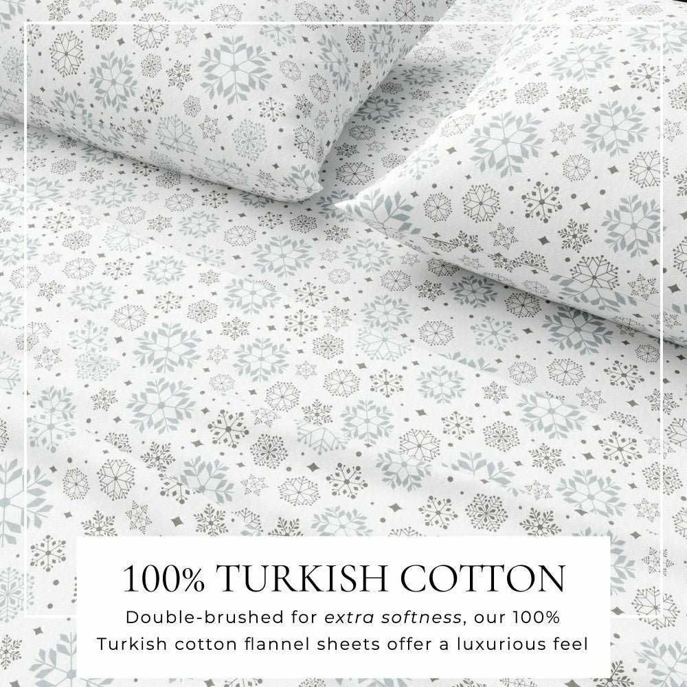 4-Piece Turkish Cotton Flannel Sheet - Stratton Collection | Plow & Hearth