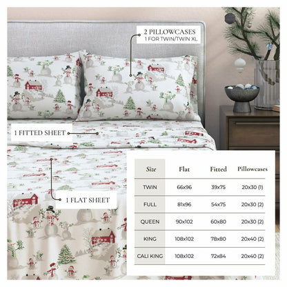 4-Piece Turkish Cotton Flannel Sheet - Stratton Collection | Plow & Hearth