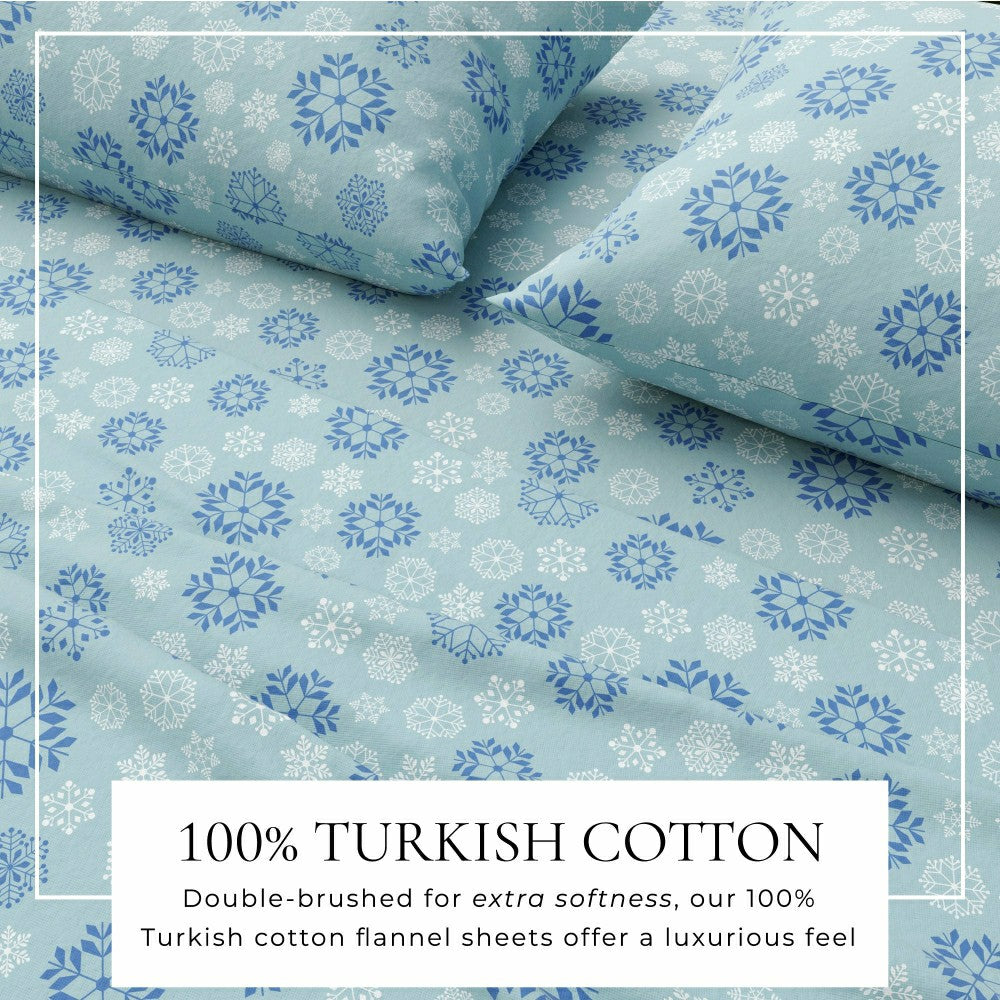 4-Piece Turkish Cotton Flannel Sheet - Stratton Collection | Plow & Hearth