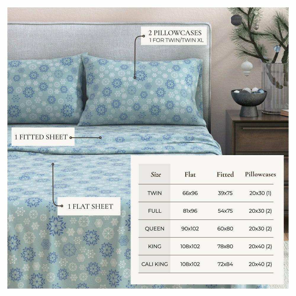 4-Piece Turkish Cotton Flannel Sheet - Stratton Collection | Plow & Hearth
