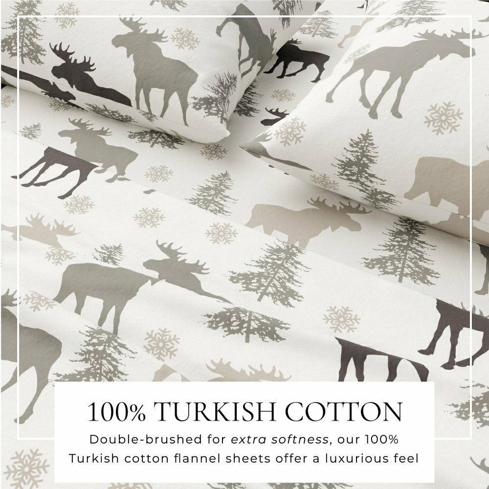 4-Piece Turkish Cotton Flannel Sheet - Stratton Collection | Plow & Hearth