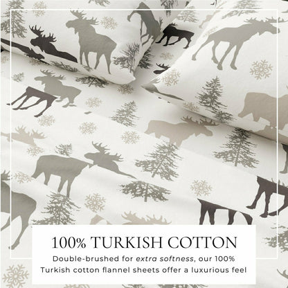 4-Piece Turkish Cotton Flannel Sheet - Stratton Collection | Plow & Hearth
