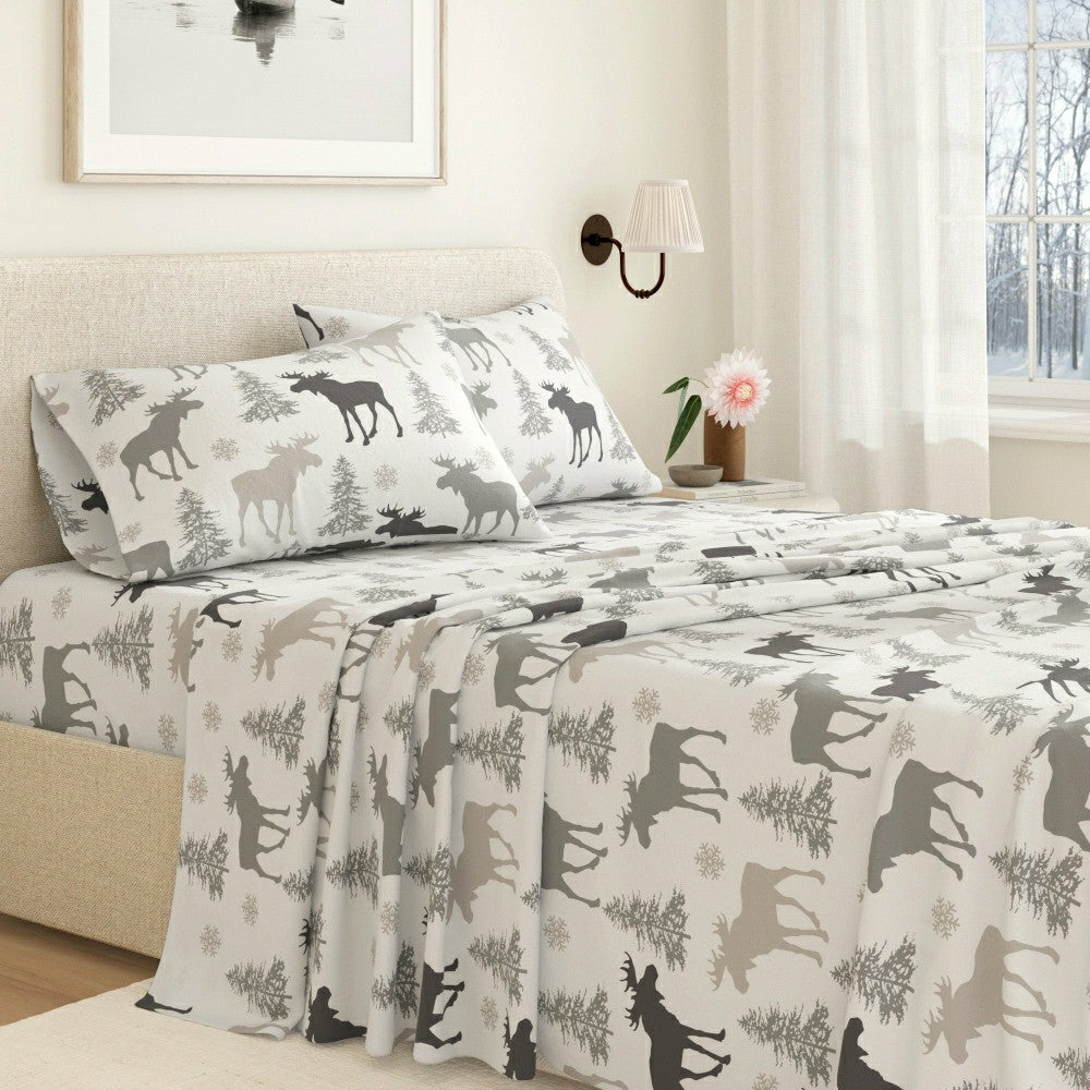4-Piece Turkish Cotton Flannel Sheet - Stratton Collection | Plow & Hearth