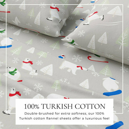 4-Piece Turkish Cotton Flannel Sheet - Stratton Collection | Plow & Hearth