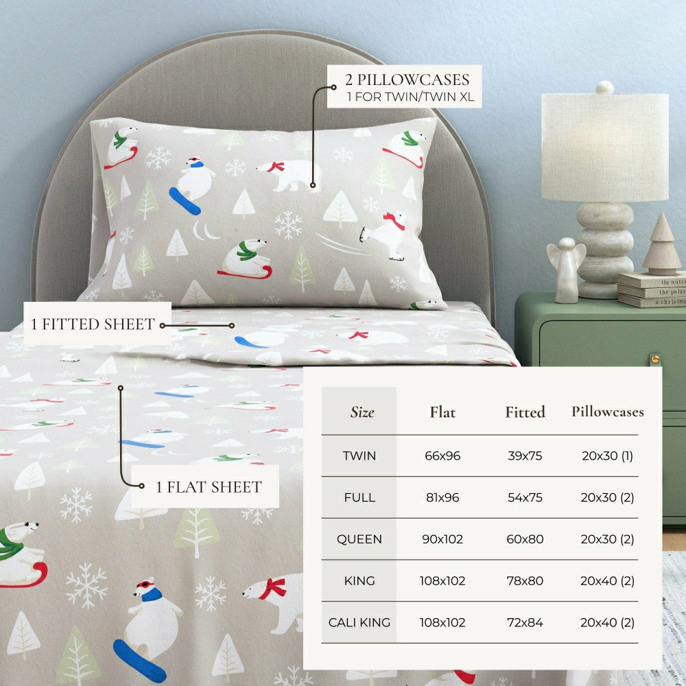 4-Piece Turkish Cotton Flannel Sheet - Stratton Collection | Plow & Hearth