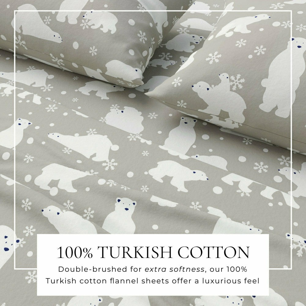 4-Piece Turkish Cotton Flannel Sheet - Stratton Collection | Plow & Hearth