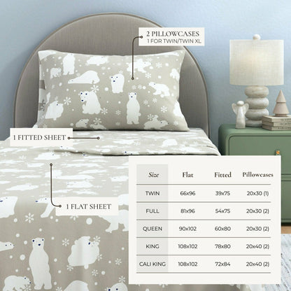 4-Piece Turkish Cotton Flannel Sheet - Stratton Collection | Plow & Hearth