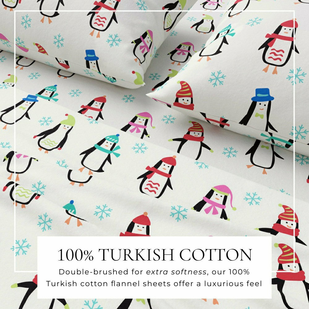 4-Piece Turkish Cotton Flannel Sheet - Stratton Collection | Plow & Hearth