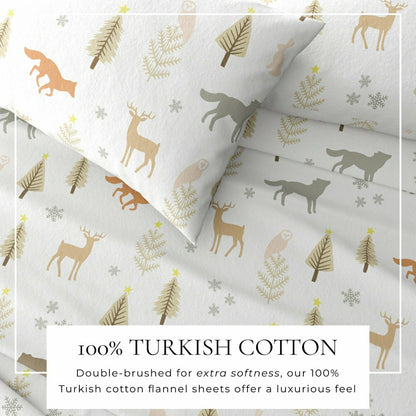 4-Piece Turkish Cotton Flannel Sheet - Stratton Collection | Plow & Hearth