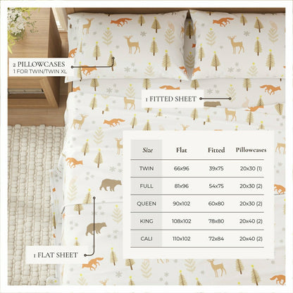 4-Piece Turkish Cotton Flannel Sheet - Stratton Collection | Plow & Hearth