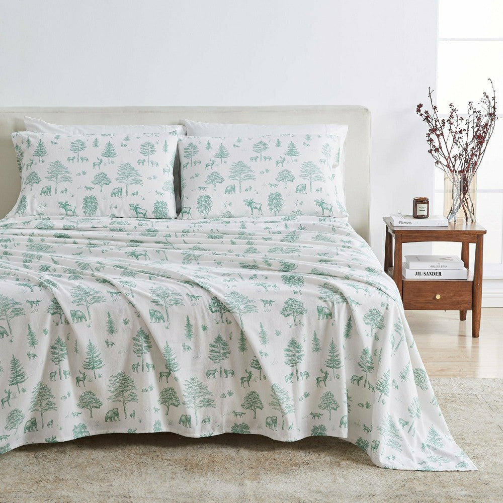 4-Piece Turkish Cotton Flannel Sheet - Stratton Collection | Plow & Hearth