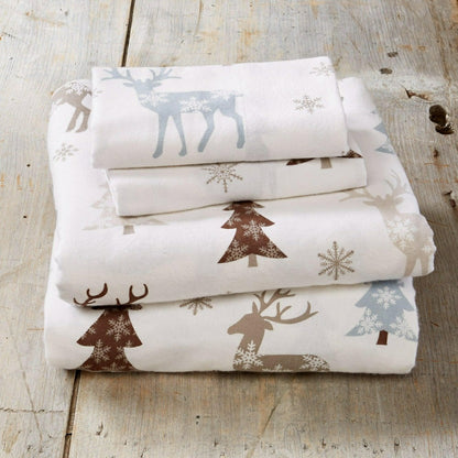 4-Piece Turkish Cotton Flannel Sheet - Stratton Collection | Plow & Hearth