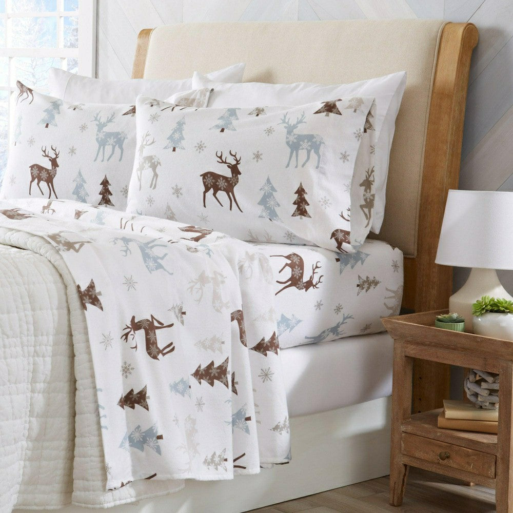4-Piece Turkish Cotton Flannel Sheet - Stratton Collection | Plow & Hearth