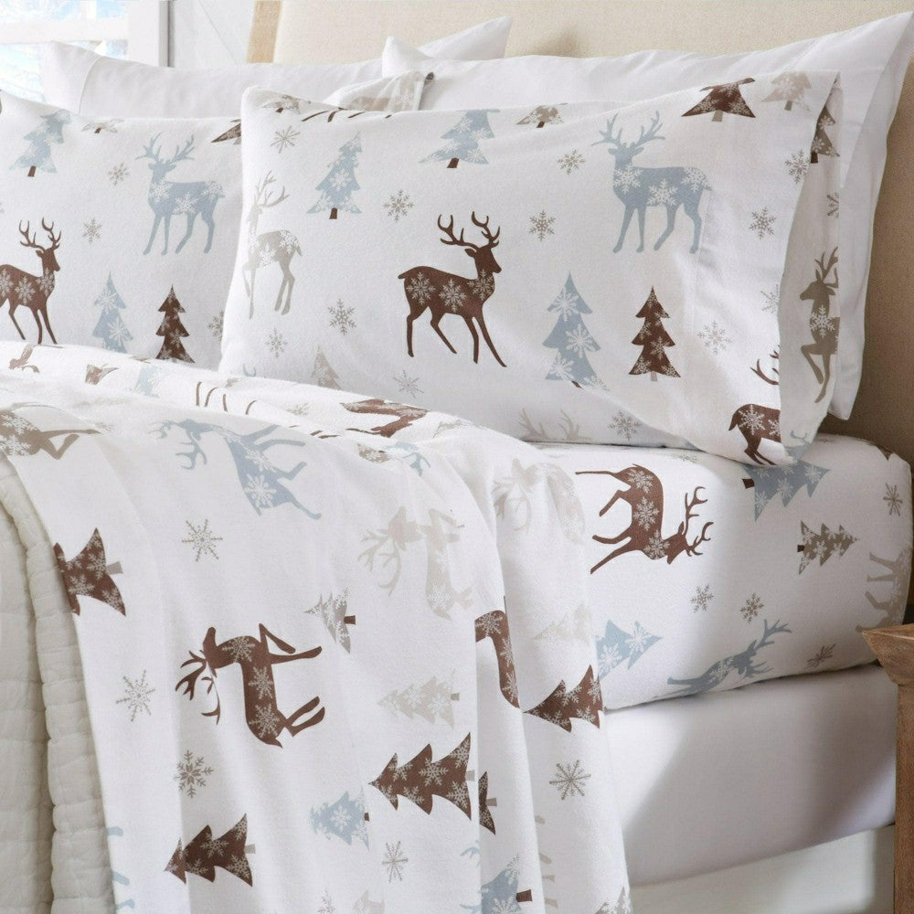 4-Piece Turkish Cotton Flannel Sheet - Stratton Collection | Plow & Hearth