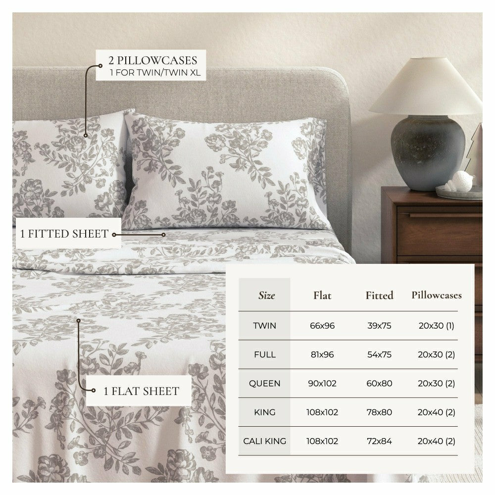 Turkish Cotton Flannel Sheet - Belle Collection | Plow & Hearth