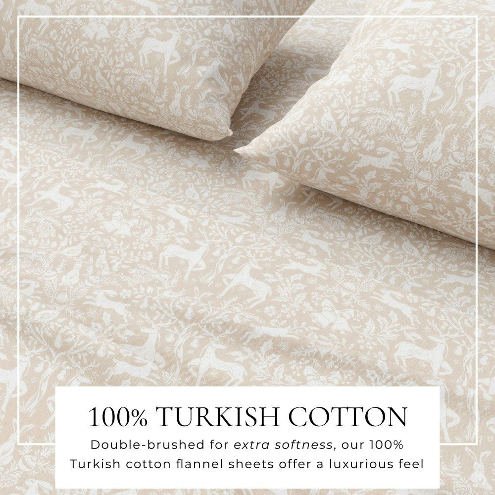 Turkish Cotton Flannel Sheet Set - Elevated Holiday Collection | Plow & Hearth